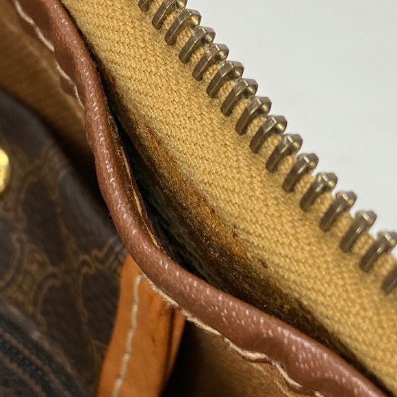 Celine Macadam Pattern Canvas Handbag Brown - Picture 4 of 6